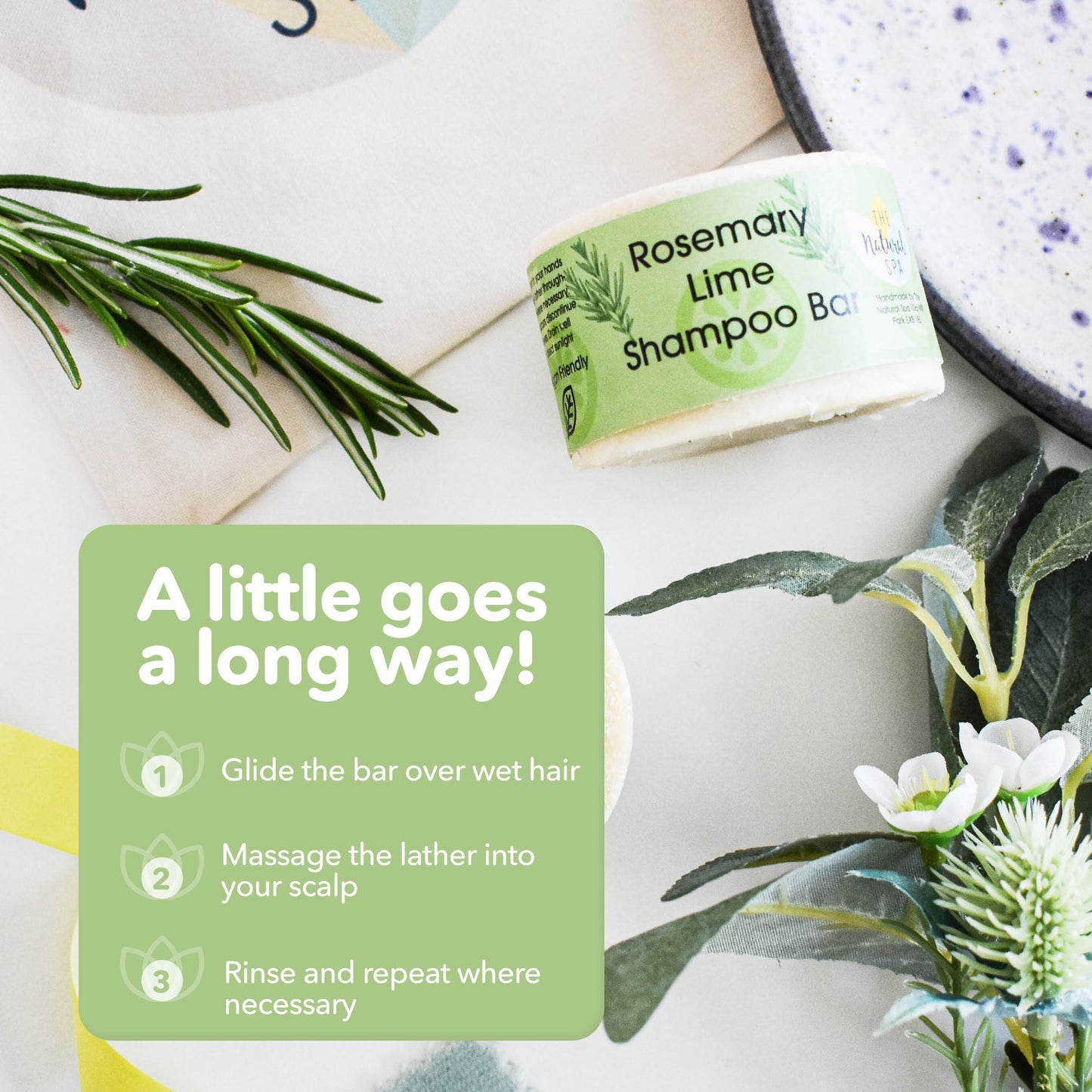 Rosemary lime Shampoo Bar-4