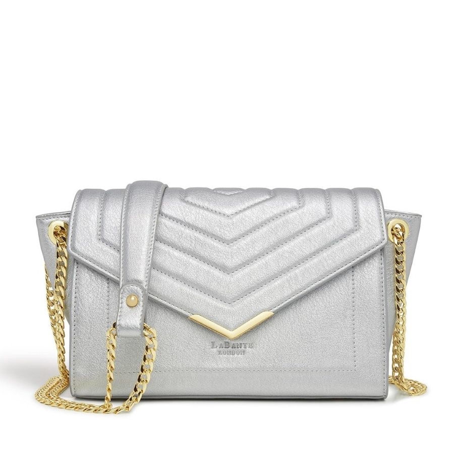 Kensington Silver Vegan Cross-Body Bag-0