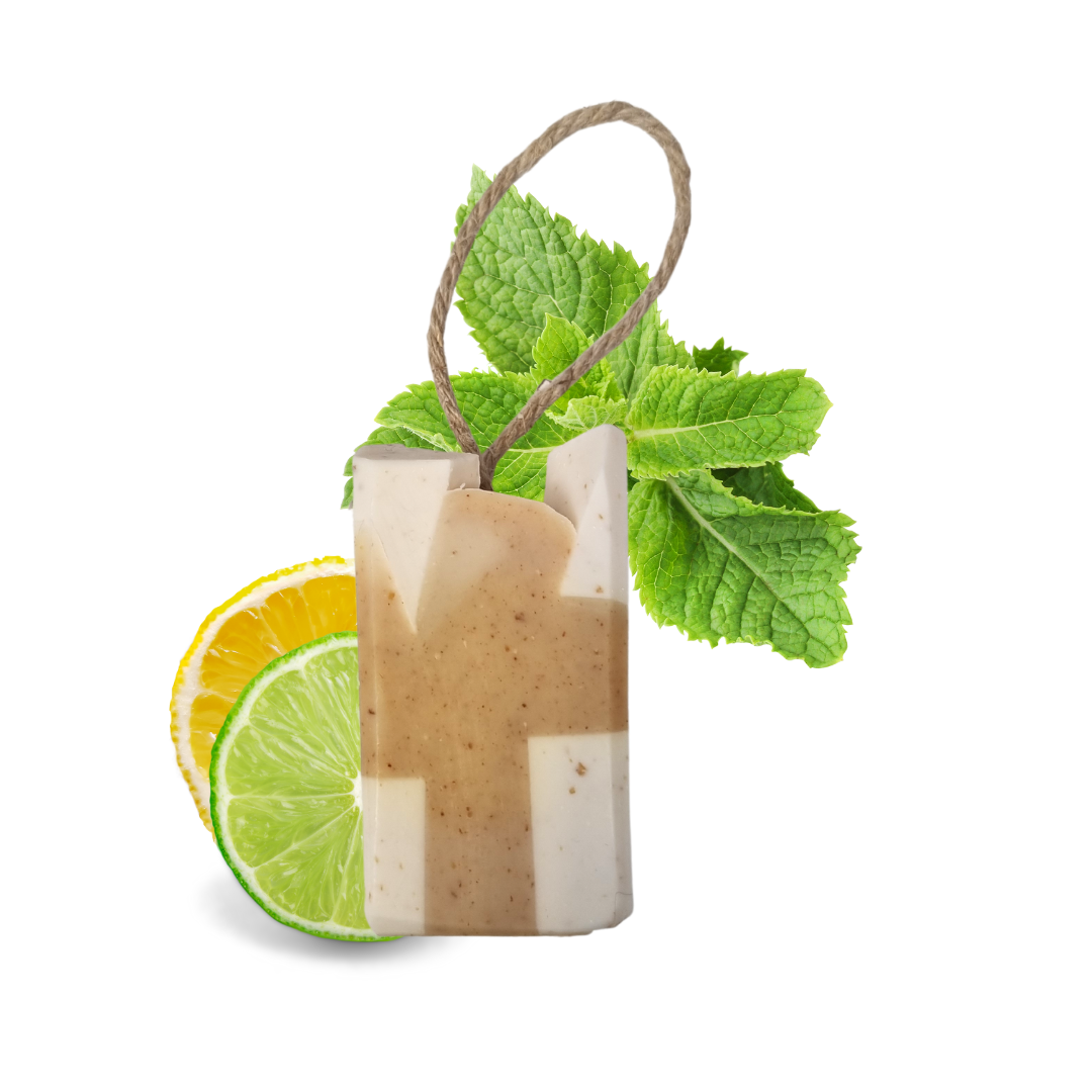 Peppermint Sours, Cold processed soap - Peppermint, Lemon and Lime - 3 different styles-4