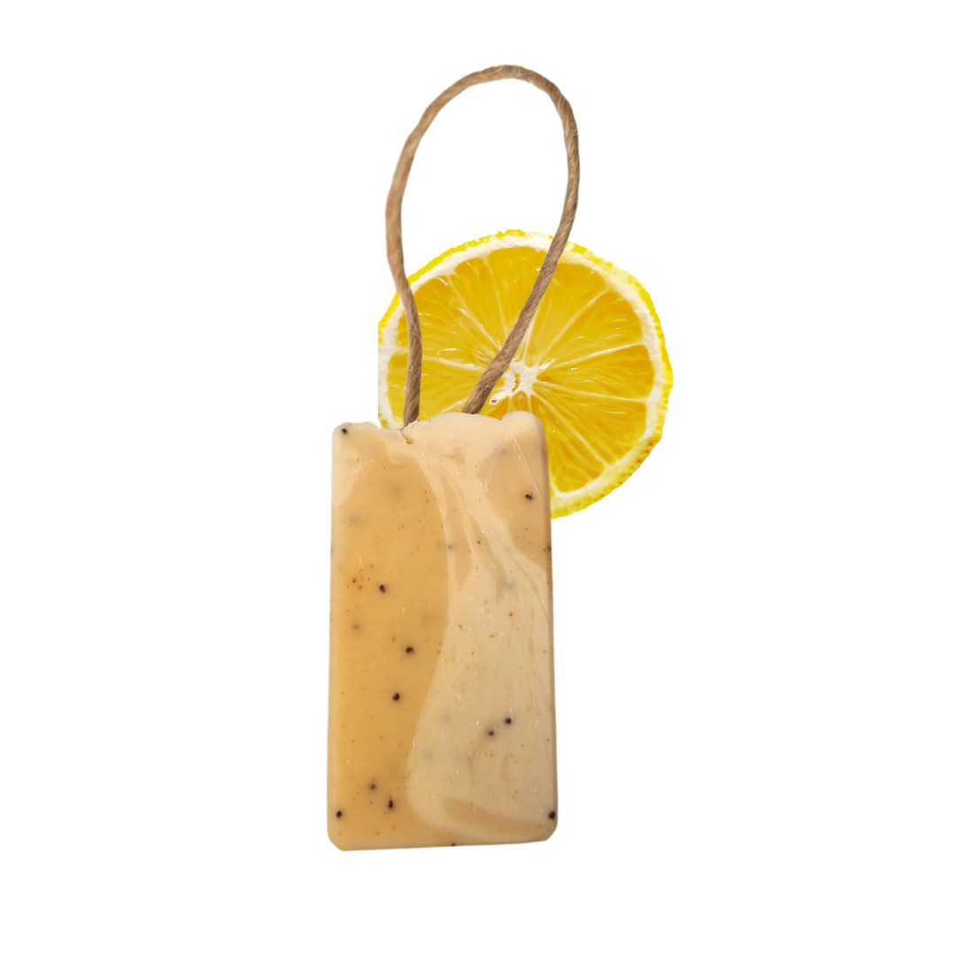 Lemon Sorbet Soap Bar - Lemon, lemongrass and Poppy seeds - 3 different styles-4