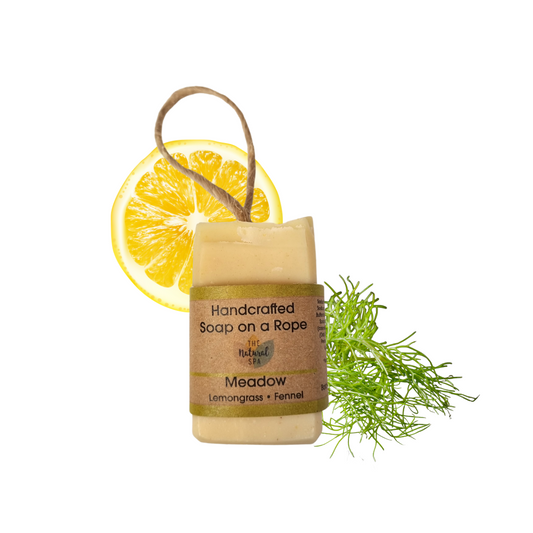 Meadow Soap on a Rope - Lemongrass and Fennel - 3 different styles-0