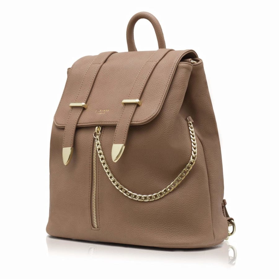 Agnes Brown Vegan Backpack-1