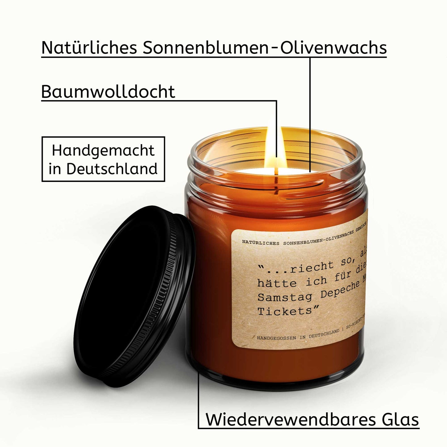 Meine Angst ist chronisch, aber mein Arsch ist ikonisch. - Duftkerze, Kerze, Freund Geschenk Kerze, Jubiläumsgeschenk, Geburtstagsgeschenk für ihn, Jubiläumsgeschenk für ihn, Freund-3