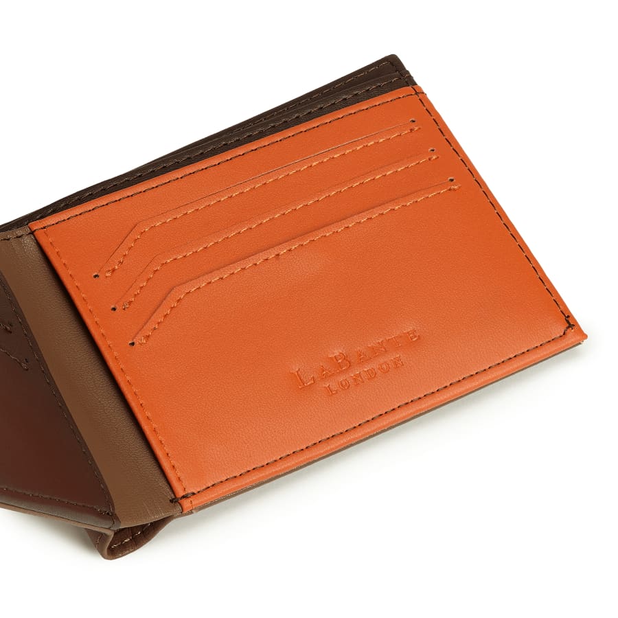 Brave Brown Vegan Bifold Wallet-3