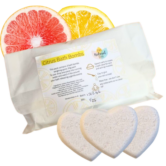 Citrus Aromatherapy Bath Bombs  ( Lemongrass + Grapefruit )-0