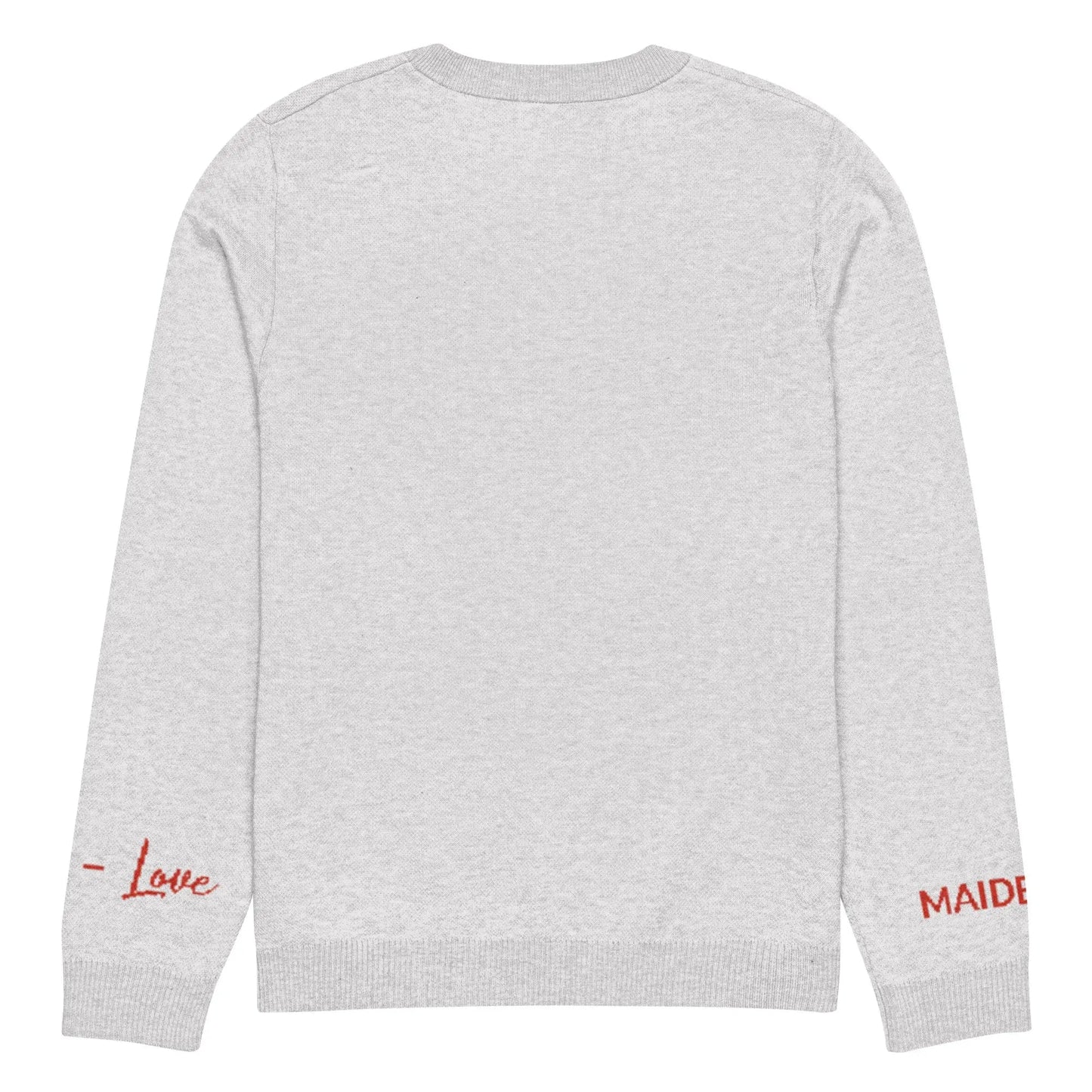 Heart - Knitted crew neck sweater BLEACH-3