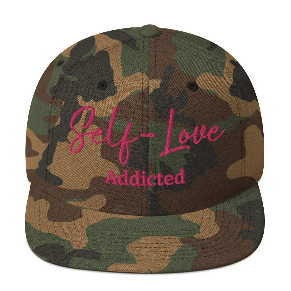 Self Love Addicted Snapback Hat with Embroidery-5