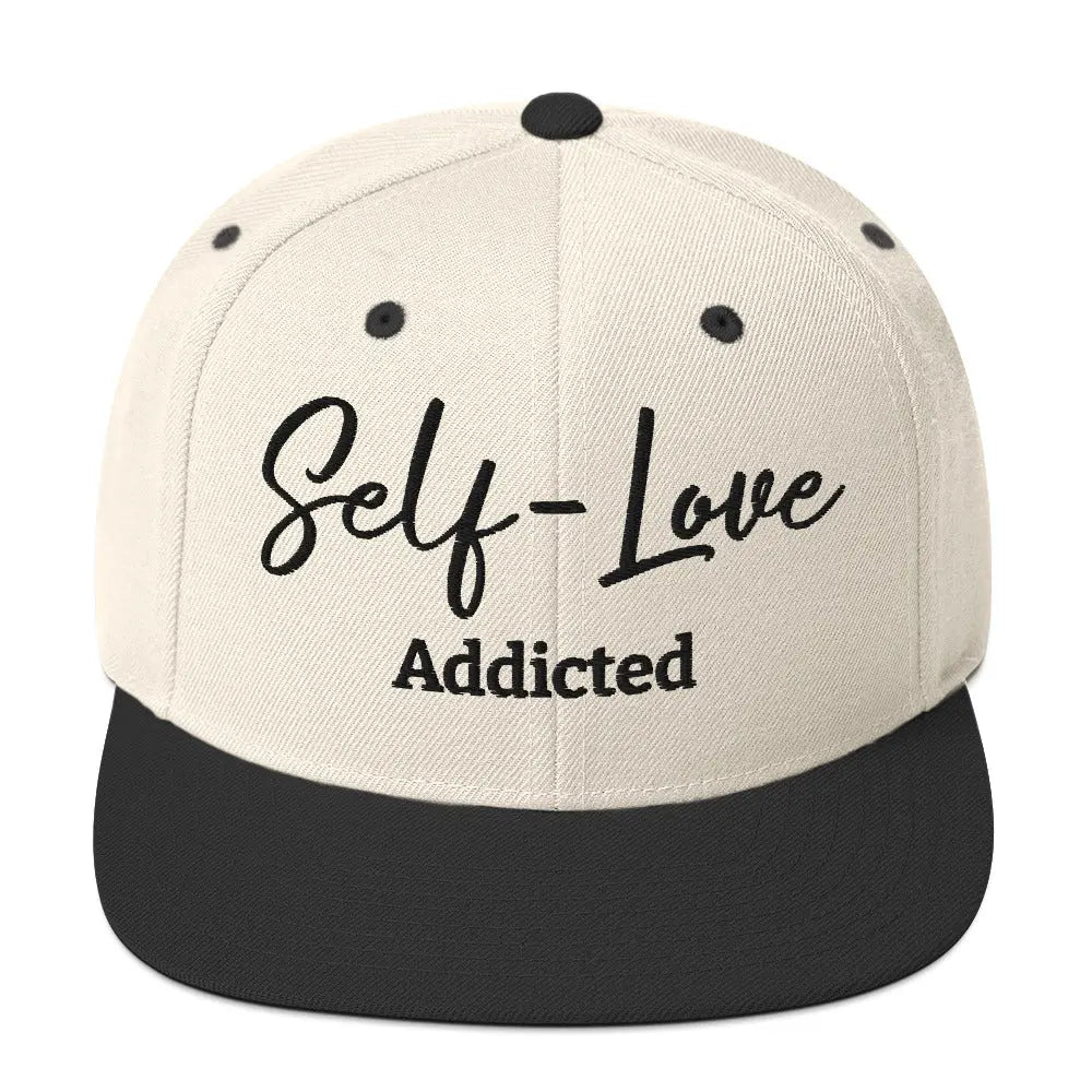 Self Love Addicted Snapback Hat with Embroidery-0