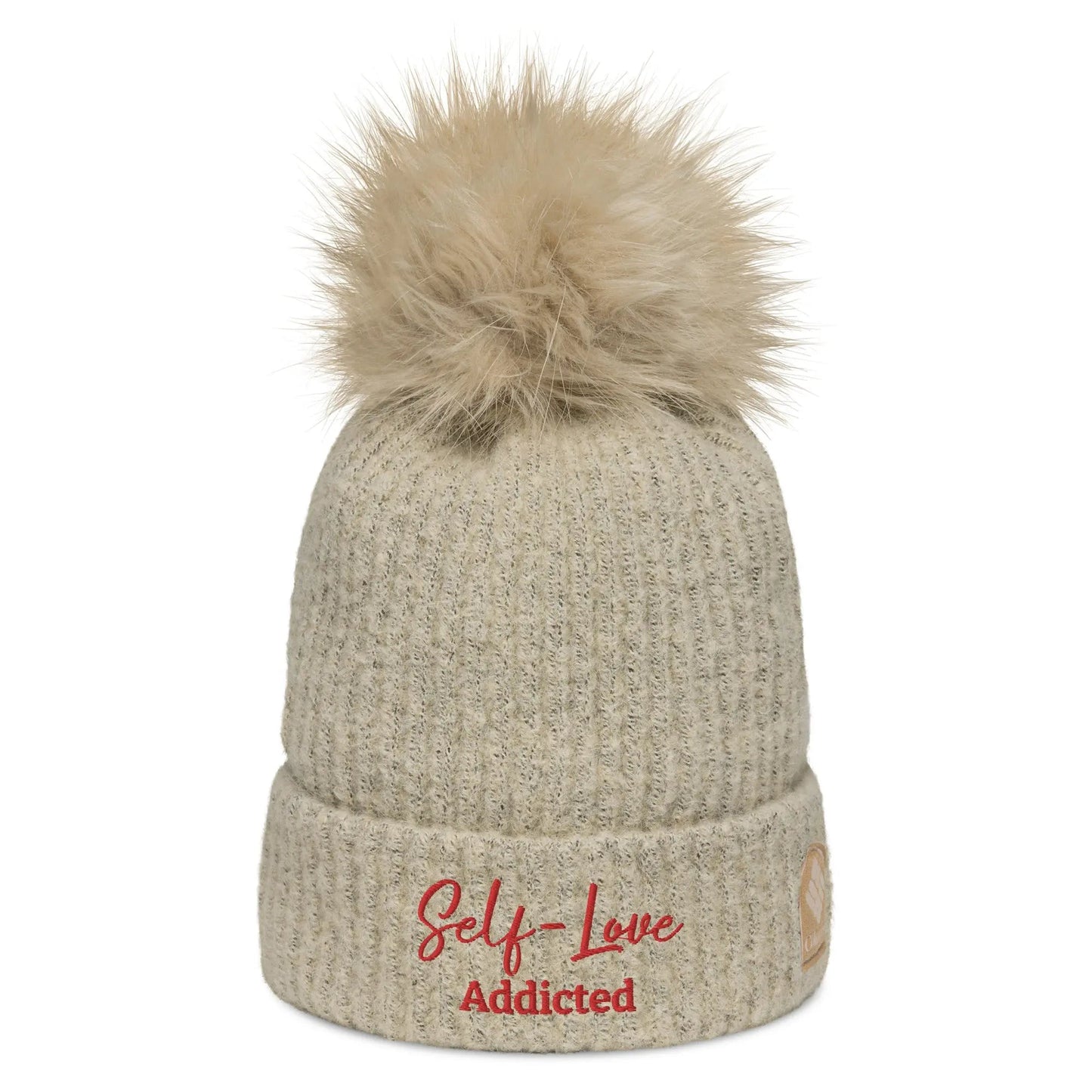 Winter Hats - Self Love Addicted - Columbia pom-pom beanie with Embroidery-0