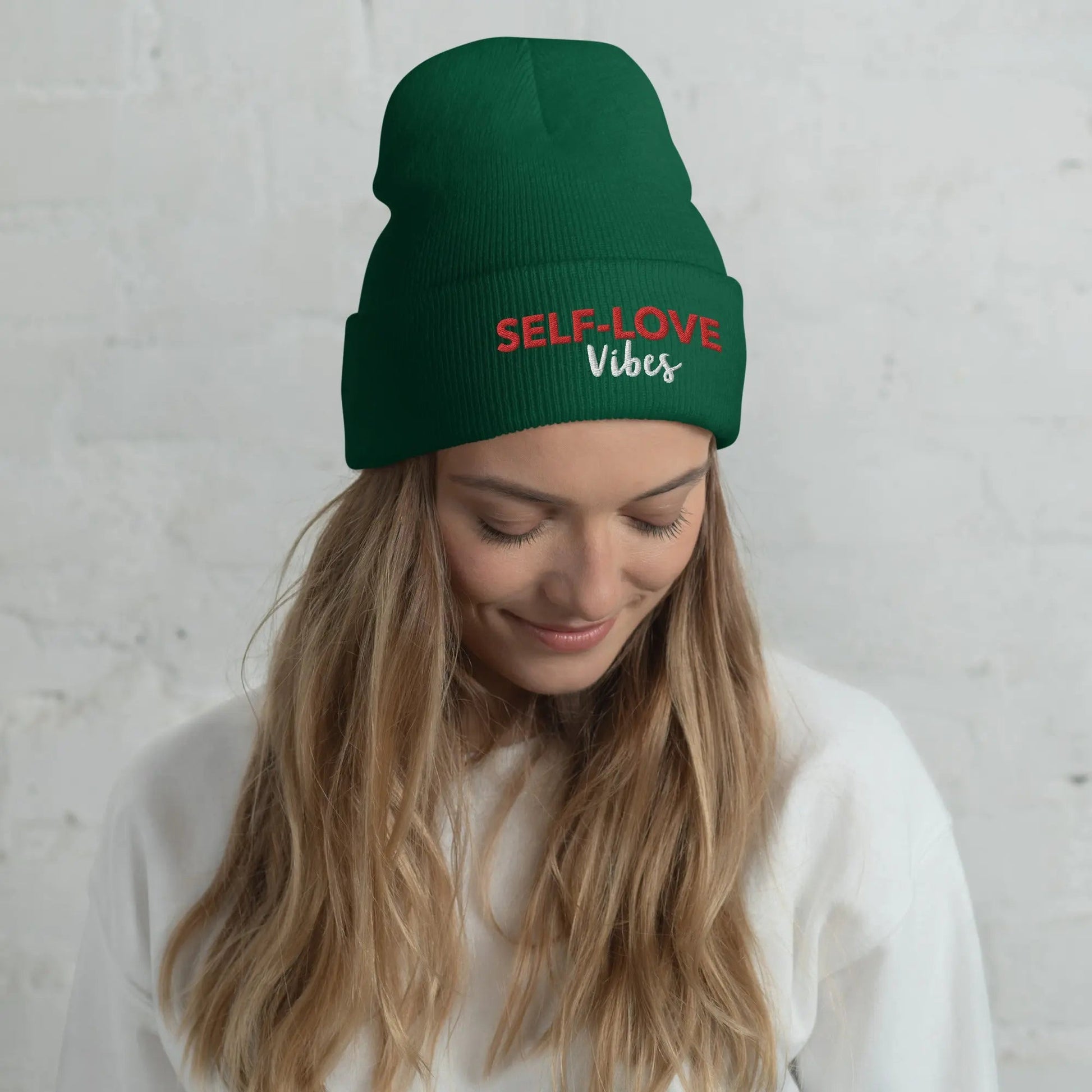 SELF- LOVE VIBES Cuffed Beanie-2