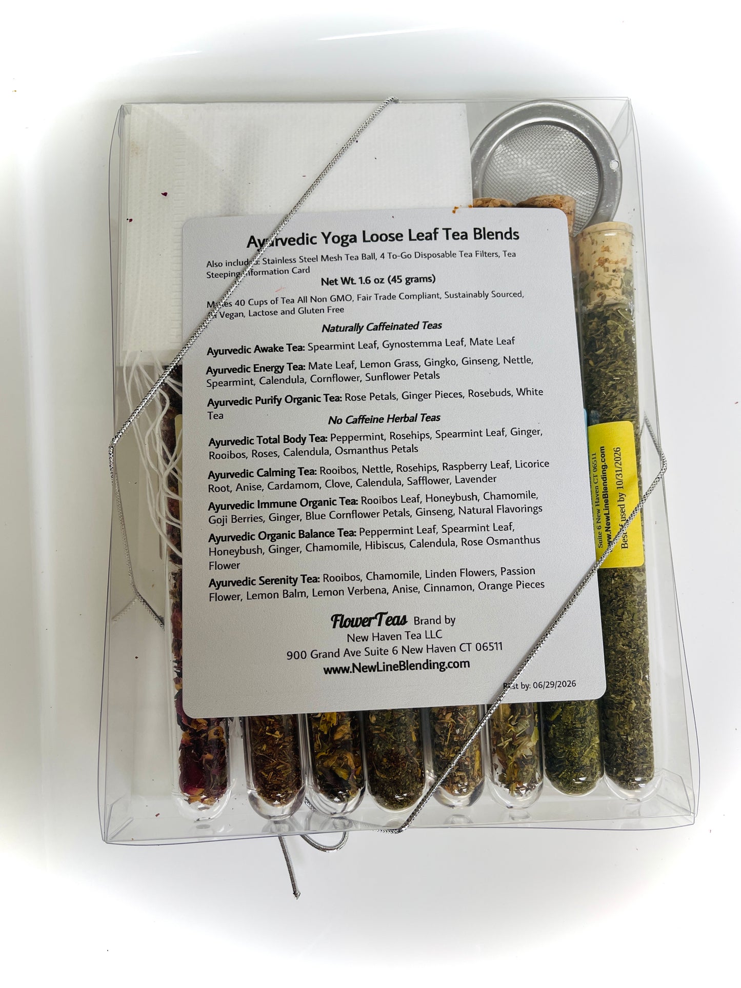 ASSORTED TEA BLENDS IN TEST TUBES GIFT SET SAMPLER KIT by PDPro