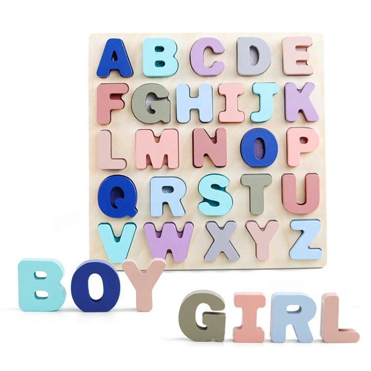 Wooden Number ABC Puzzles Puzzle | Alphabet Learning for Toddlers Kids