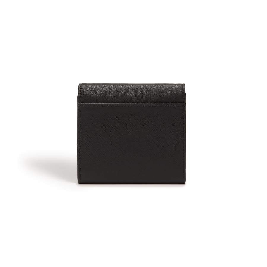 Diana Black Small Vegan Bifold Purse-4