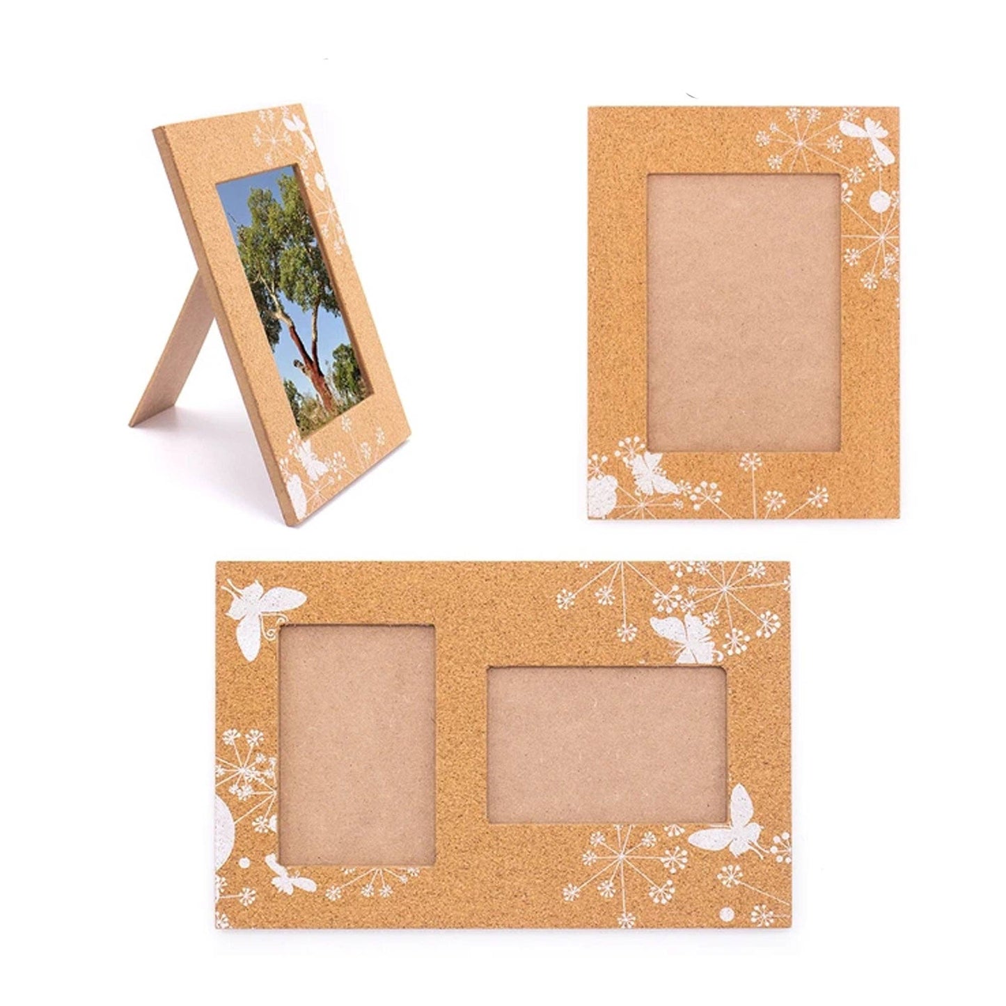 Cork wooden photo frame L-050-0