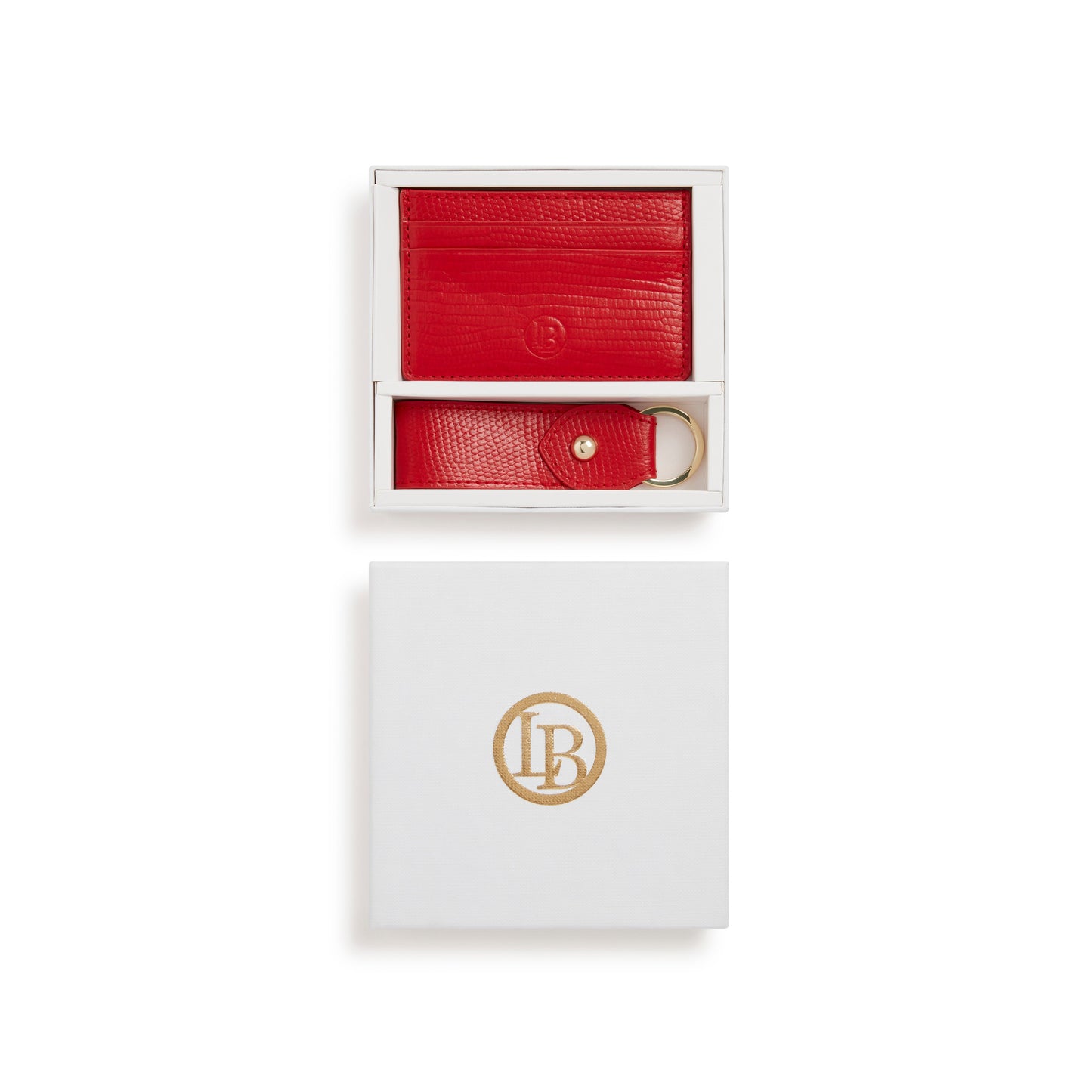 Juniper Red CC holder & Key chain Gift Box-0