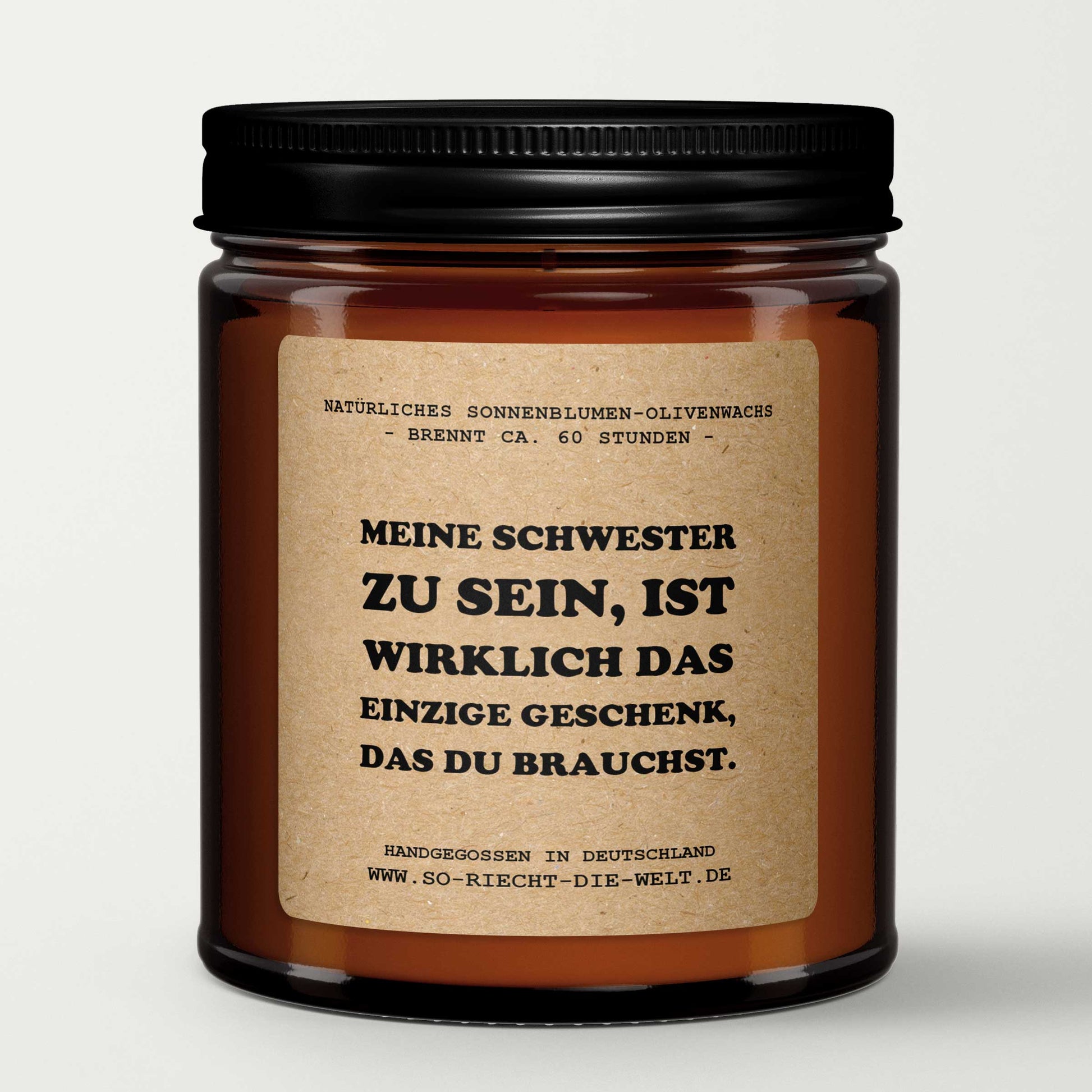 Meine Schwester zu sein ist das einzige Geschenk, Duftkerze, Kerze, Geburtstagsgeschenk für sie, ihn, Freches Geschenk, freche Kerze, Geschenk für die beste Freundin, Geschenk für Schwester-0