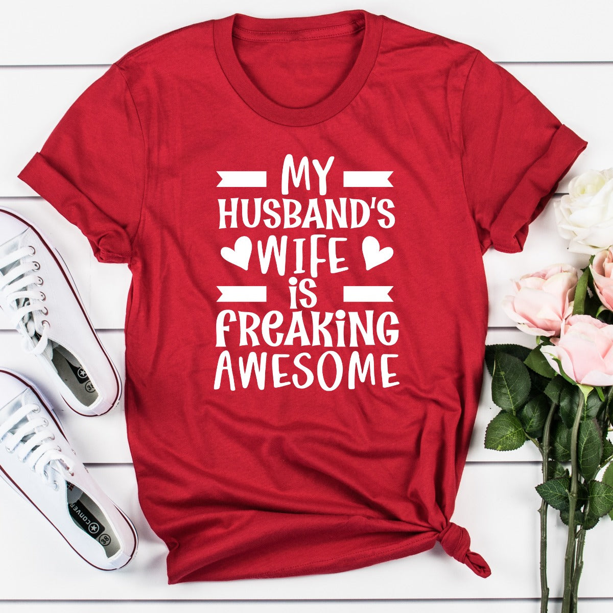 My Husband's Wife Is Freaking Awesome T-Shirt-10