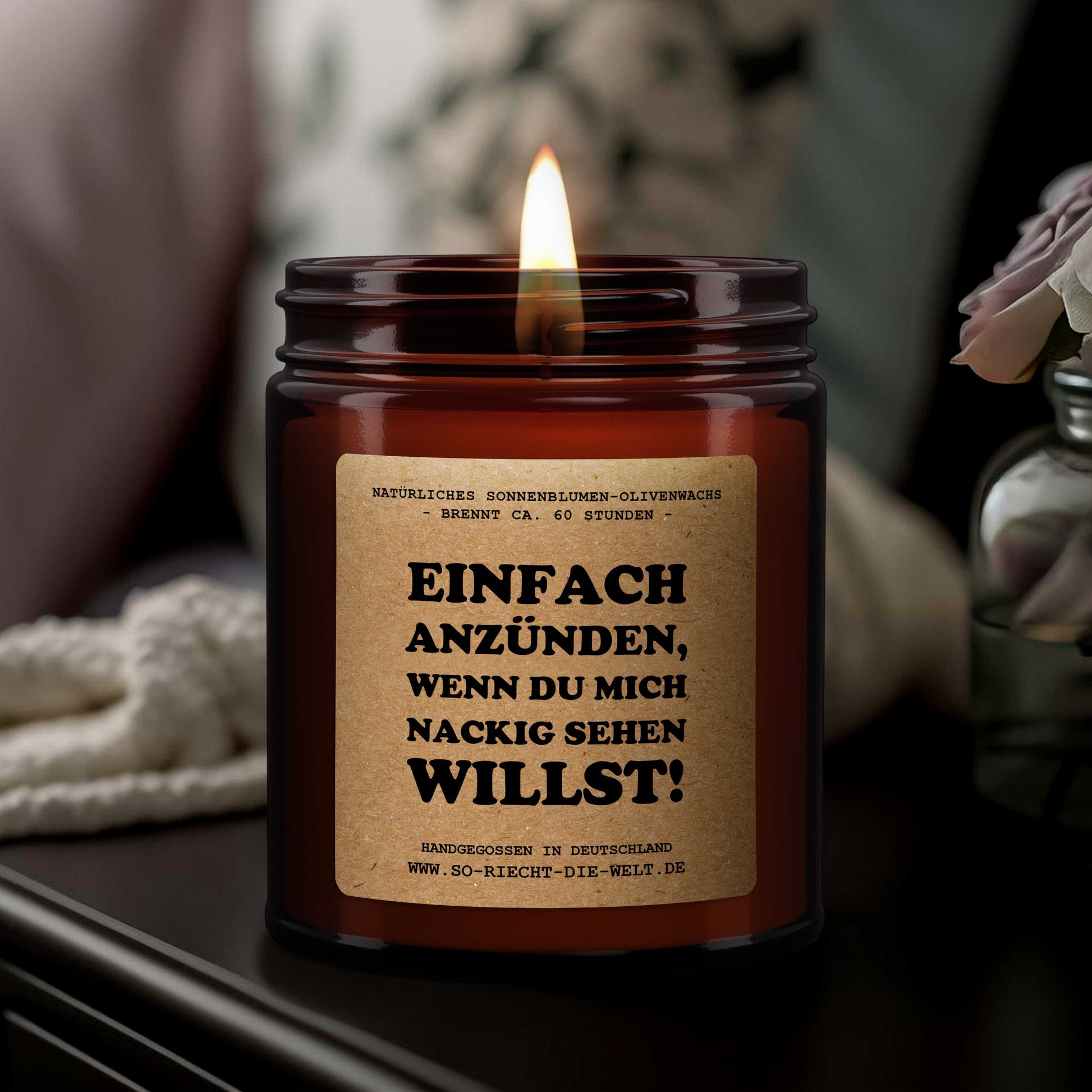 Einfach anzünden, wenn Du mich nackig sehen willst, Duftkerze, Kerze, Freund Geschenk Kerze, Jubiläumsgeschenk, Geburtstagsgeschenk für ihn, Jubiläumsgeschenk für ihn, Freund-0