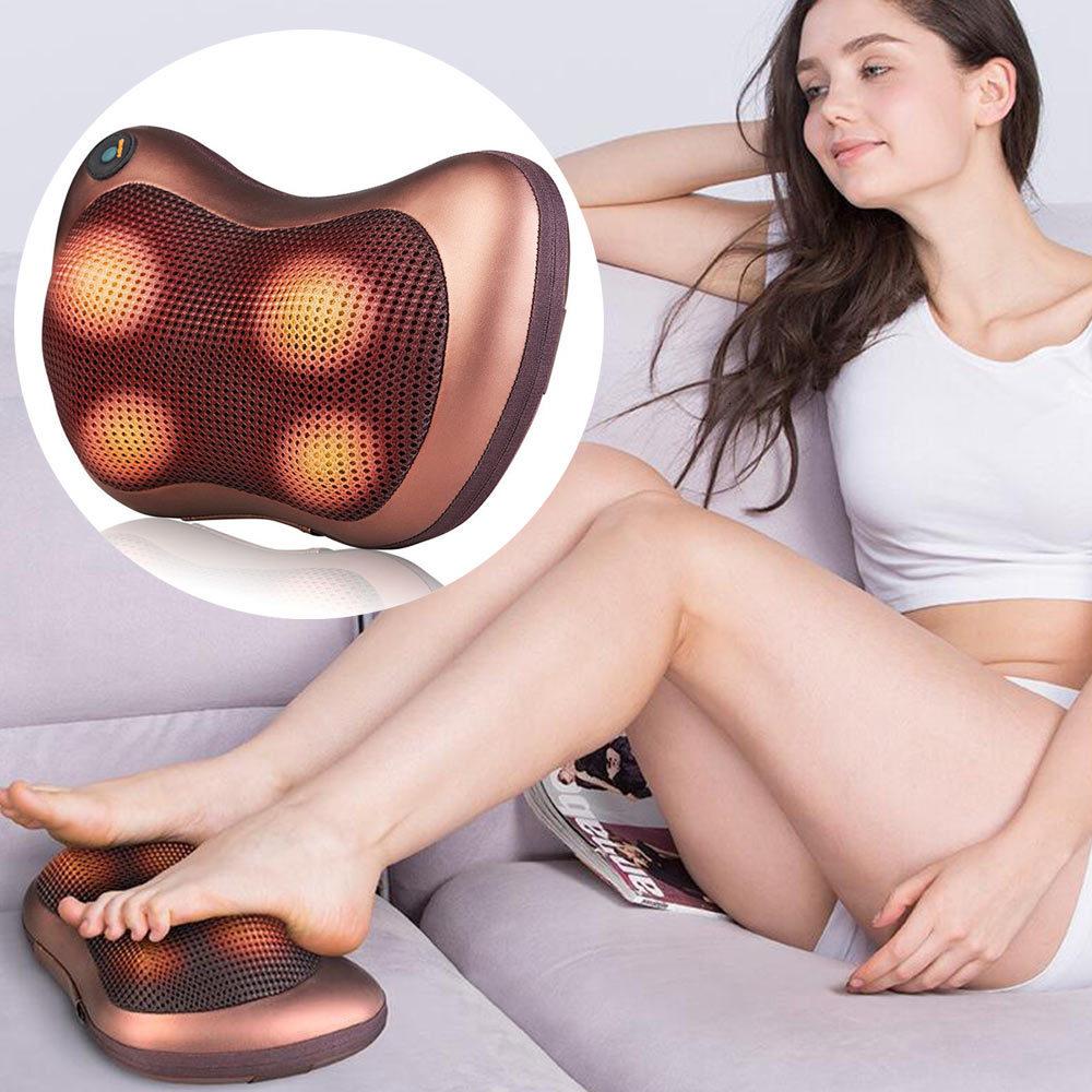 PORTABLE 4 HEADS MASSAGE PILLOW by PDPro