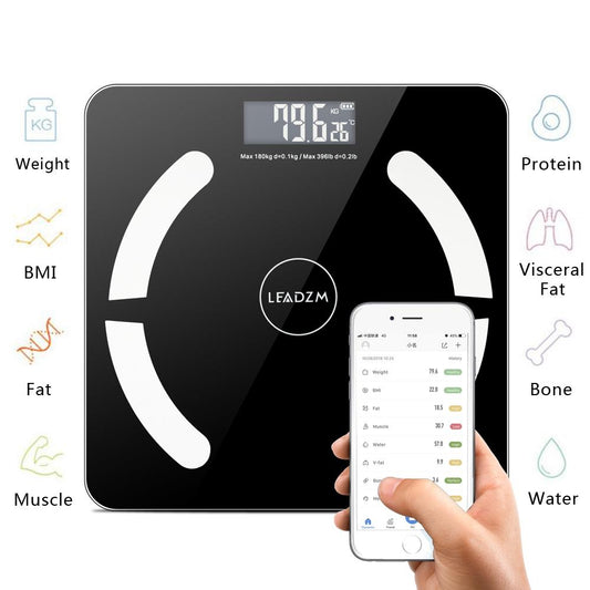 SMART BLUETOOTH BODY FAT BATHROOM SCALE by PDPro