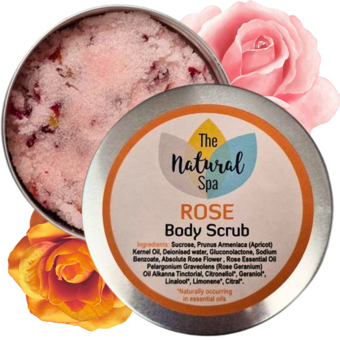 Rose Sugar Scrub - 3 different size option-5