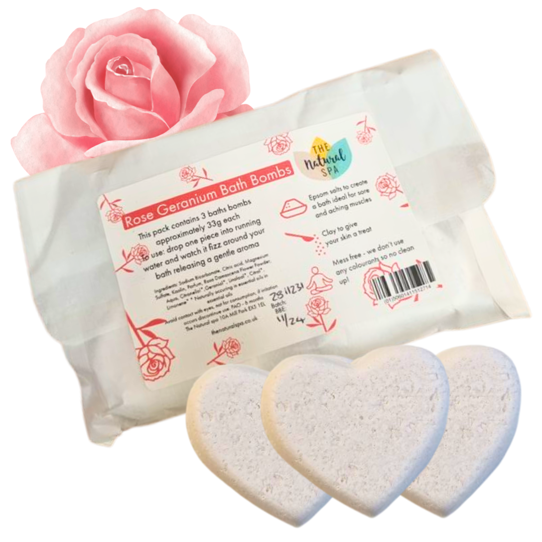 Rose Geranium Aromatherapy Bath Bombs-0