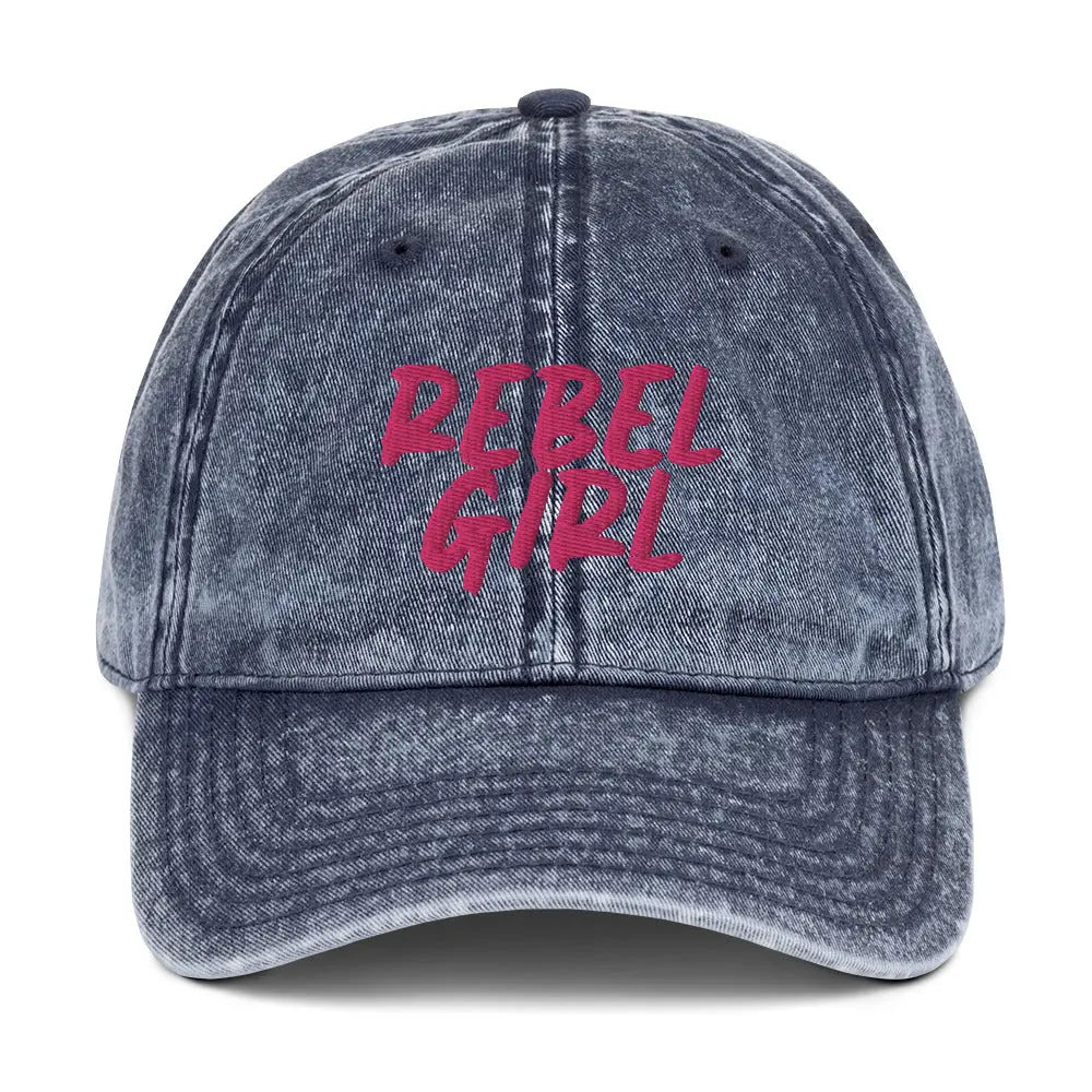 Vintage Cap REBEL GIRL Vintage Cotton Twill Cap-5