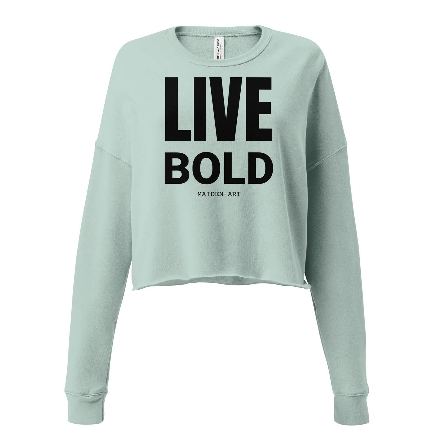 Live Bold Crop Sweatshirt-0